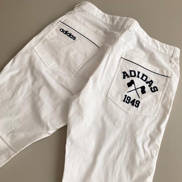 adidas(アディダス)のアディダス ゴルフパンツ ホワイト 76 スポーツ/アウトドアのゴルフ(ウエア)の商品写真
