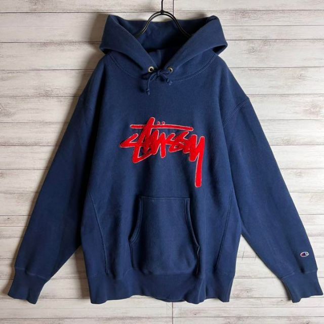 激レア】 CHAMPION STUSSY コラボ リバースウィーブ パーカー - www