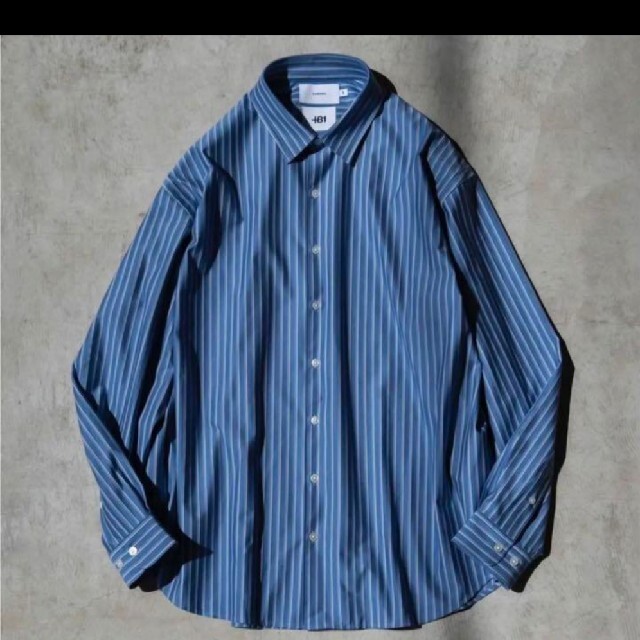 即完売 kanemasa ストライプシャツ ブルー サイズ2 - シャツ