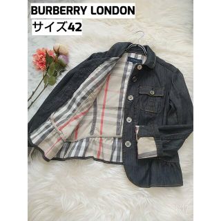 バーバリー(BURBERRY)のBURBERRY LONDON メガノバチェック デニムジャケット サイズ42(Gジャン/デニムジャケット)