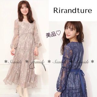 Rirandture - リランドチュール袖ファー付きリブニットMの通販｜ラクマ