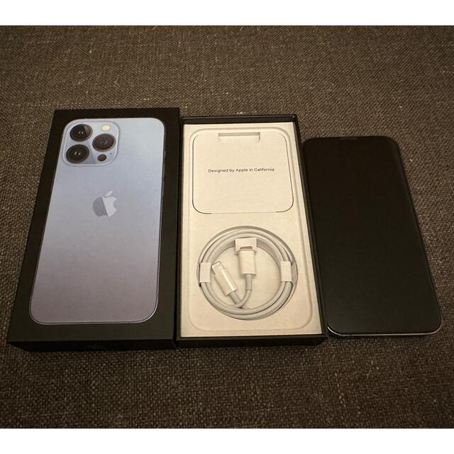 iPhone 13 Pro 128GB simフリー シエラブルー　美品