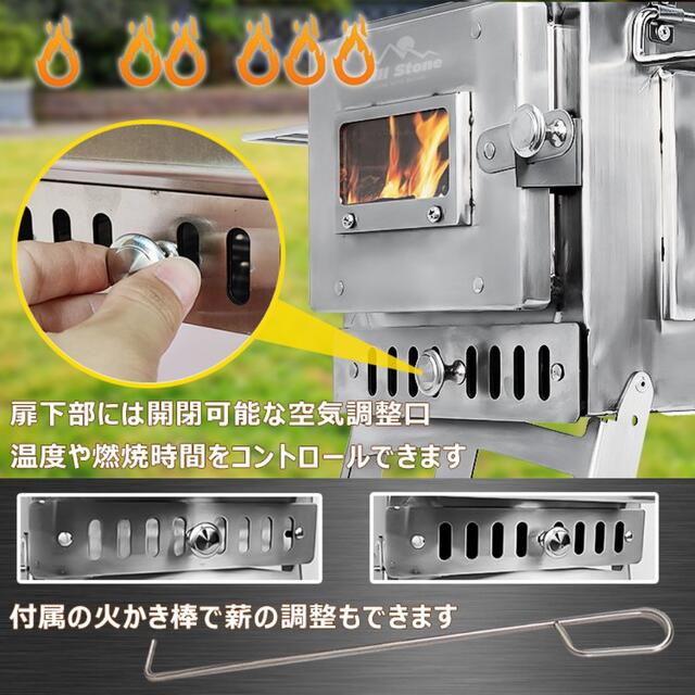 折りたたみ式 薪ストーブ コンロ キャンプ 煙突屋外焚き火 折りたたみ式 薪ストーブ コンロ キャンプ 煙突屋外焚き火