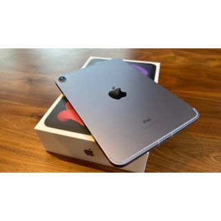 アイパッド(iPad)の【超美品】iPad mini 第6世代 256GB Wifi+Cell パープル(タブレット)