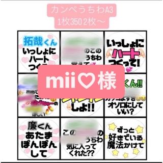 mii様 専用ページ(アイドルグッズ)