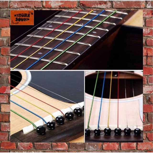 5パック売り アコギ用 1～6弦 お得な6本セット アコースティックギターゲージ 楽器のギター(アコースティックギター)の商品写真