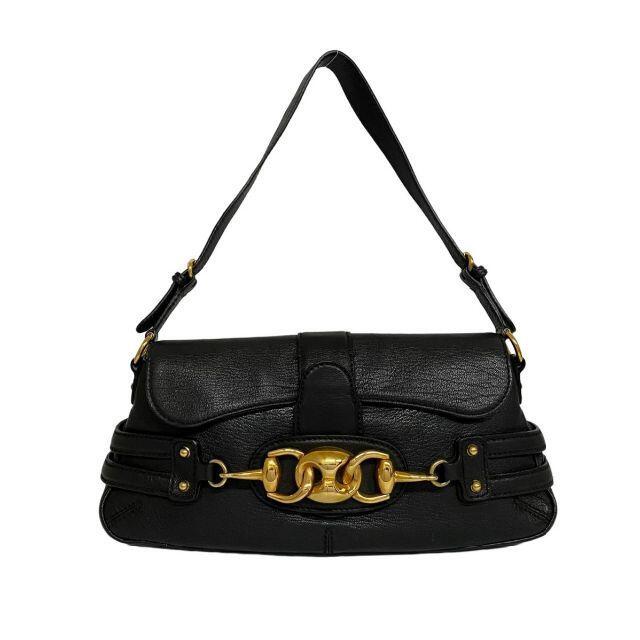セール特価 Gucci - 41450 ハンドバッグ レザー 金具 ホースビット 【公式通販】 GUCCI グッチ 美品 ショルダー付き ハンドバッグ レザー ハンドバッグ