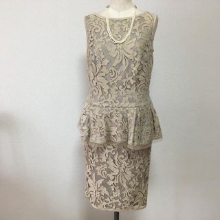 タダシショウジ(TADASHI SHOJI)のTADASHI SHOJI ペプラム　ワンピース(ひざ丈ワンピース)