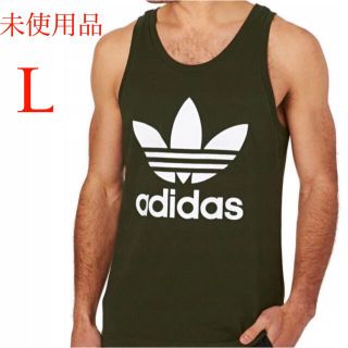 アディダス(adidas)のadidas人気胸ビッグロゴ未使用品タンクトップ(L)(タンクトップ)