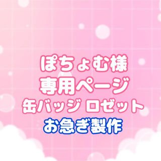 ぽちょむ様 専用ページ(缶バッジ ロゼット)の通販 by Coco's shop|ラクマ
