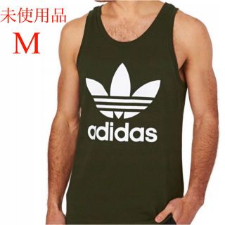 アディダス(adidas)のadidas人気胸ビッグロゴ未使用品タンクトップ(M)(タンクトップ)