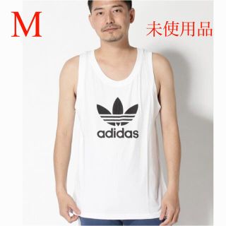 アディダス(adidas)のadidas人気胸ビッグロゴ未使用品タンクトップ(M)(タンクトップ)