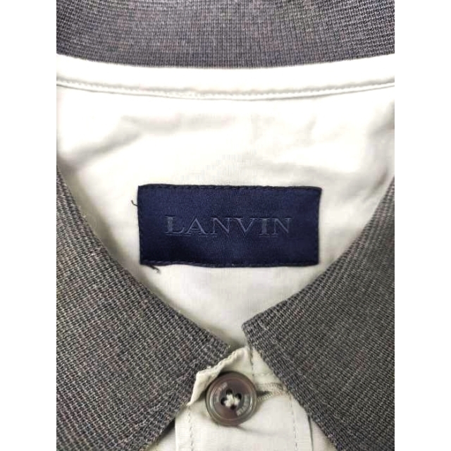 LANVIN - LANVIN(ランバン) プルオーバーシャツ 異素材エリ メンズ