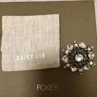 未使用　フォクシー　ブローチ　ブラウン　FOXEY