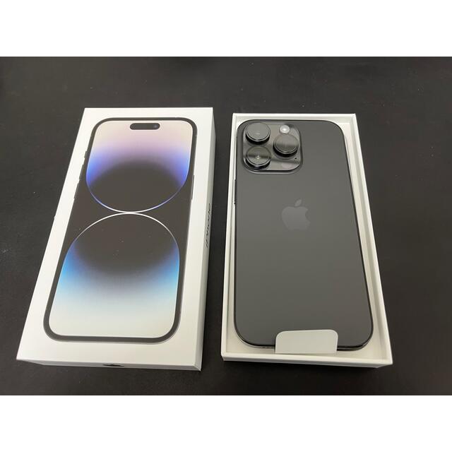 iPhone 14 pro 128gb simフリー　スペースブラックほぼ未使用