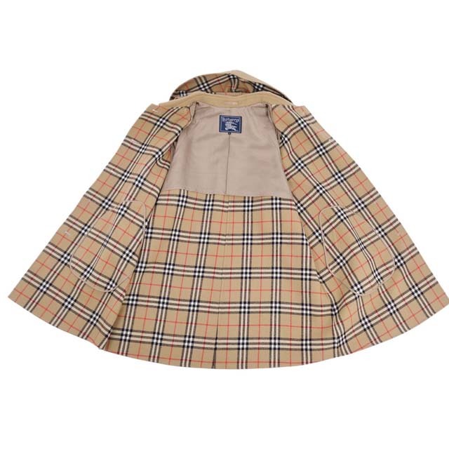 BURBERRY(バーバリー)のVintage バーバリー コート フード付き ウール カシミヤ 15 ベージュ レディースのジャケット/アウター(その他)の商品写真