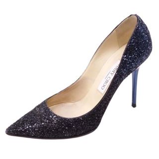 ジミーチュウ(JIMMY CHOO)のジミーチュウ パンプス ヒール グリッター レディース シューズ 靴 37.5(ハイヒール/パンプス)