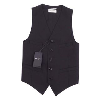 SAINTLAURENT PARIS サンローランパリ ベスト ジレ ブラック-