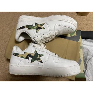 アベイシングエイプ(A BATHING APE)のABC CAMO BAPE STA グリーン 26CM(スニーカー)