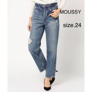 マウジー(moussy)のマウジー　GBL MV JW TAPERED　テーパード　ジーンズ　ダメージ(デニム/ジーンズ)