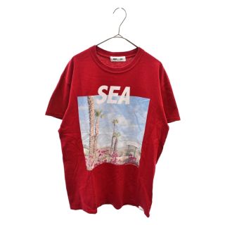 ウィンダンシー(WIND AND SEA)のWIND AND SEA ウィンダンシー 21AW PHOTO TEE フォトプリント 半袖Tシャツ レッド(Tシャツ/カットソー(半袖/袖なし))