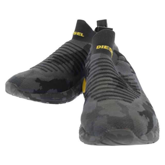 DIESEL(ディーゼル)のDIESEL ディーゼル S-KB ATHL SOCK ローカット ソックススニーカー S19-08-SB ブラック メンズの靴/シューズ(スニーカー)の商品写真