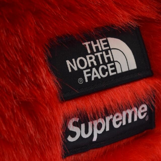 SUPREME シュプリーム 20AW×THE NORTH FACE Faux Fur Waist Bag×ノースフェイス フェイクファーウエストバッグ レッド FN0A5G87