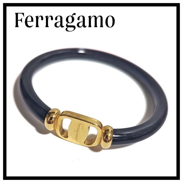 Ferragamo フェラガモ  バングル 腕輪  ロゴ バングル GP