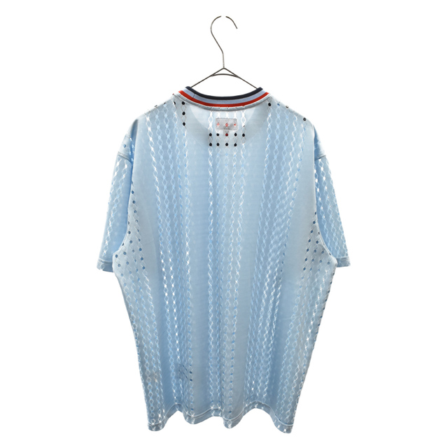 Supreme(シュプリーム)のSUPREME シュプリーム 22SS Perforated Stripe Warm Up Top Teal パーフォレイテッドストライプウォームアップトップ ライトブルー カットソー/Tシャツ メンズのトップス(Tシャツ/カットソー(半袖/袖なし))の商品写真