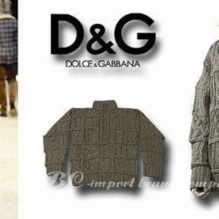 ドルチェアンドガッバーナ(DOLCE&GABBANA)の★DOLCE&GABBANA★ドルガバ D&Gアルパカ混ウールニット★カーキS★(その他)