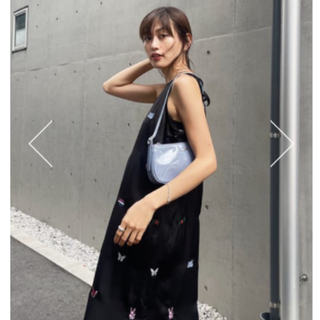 X-girl MOUSSY EMBROIDERY SLIP DRESS