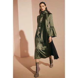 良品◇正規品 FENDI フェンディ 2018年 FD9468 レースカラー付 総柄 ...