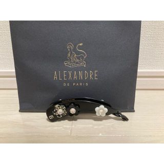 アレクサンドルドゥパリ(Alexandre de Paris)のアレクサンドルドゥパリの花付きバナナクリップ(バレッタ/ヘアクリップ)