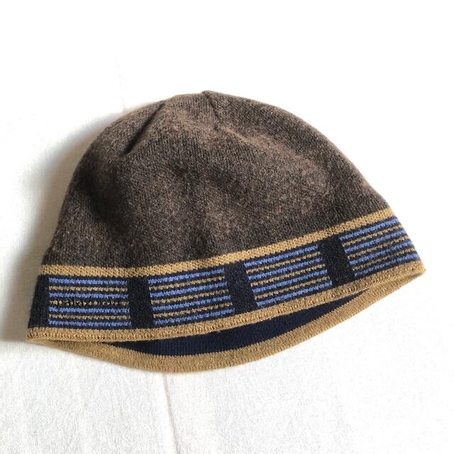 patagonia(パタゴニア)の2001年製 patagoniaフランス製 ニットキャップ ニット帽 当時物 昔 メンズの帽子(ニット帽/ビーニー)の商品写真
