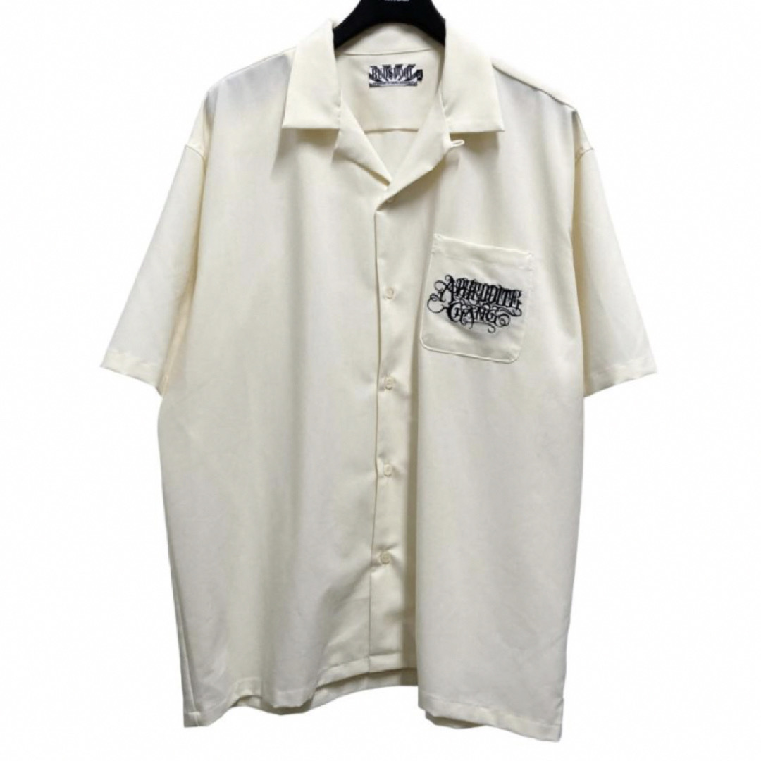 ワコマリア ×バッズプール BUDSPOOL  BUDSPOOL 50s SHIRT ロゴ刺繍半袖シャツ  メンズ XL