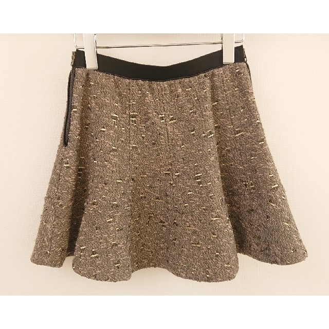 Kaon(カオン)のLaula ツィード素材 フレア スカート レディースのスカート(ミニスカート)の商品写真