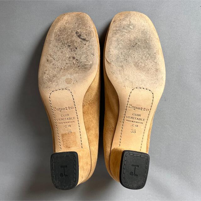 repetto(レペット)の37. レペット repetto スエード パンプス ベージュ 5.5cmヒール レディースの靴/シューズ(ハイヒール/パンプス)の商品写真