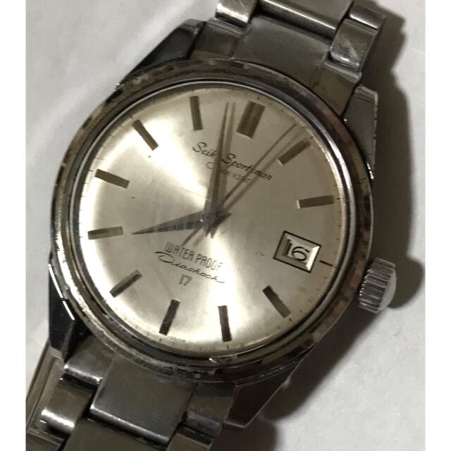 【動作品】セイコー　SEIKO Sportsman スポーツマン 機械式　手巻