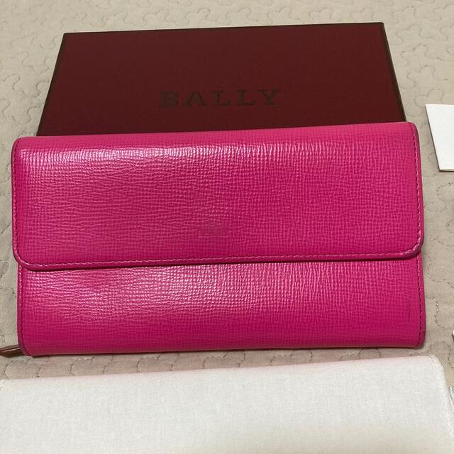 BALLY バリー 長財布 ピンク 3つ折り - 財布