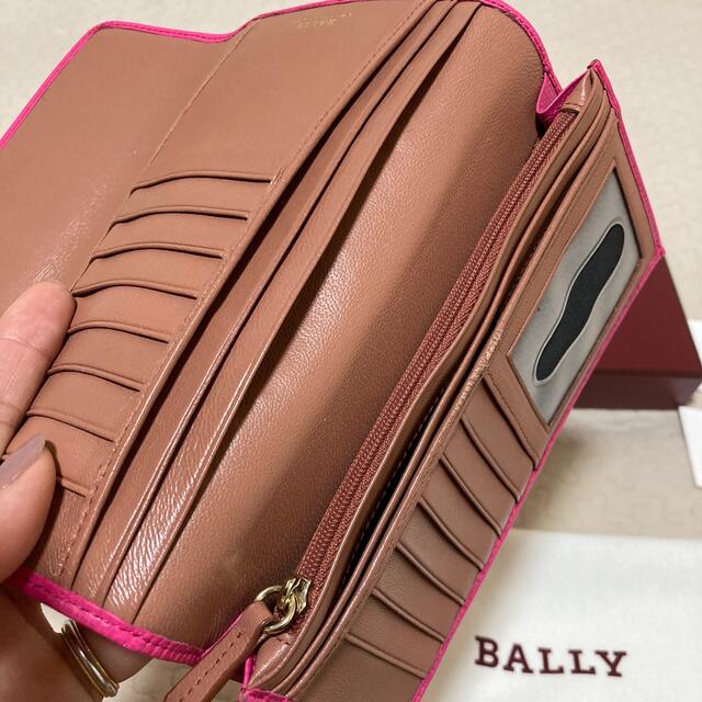 BALLY バリー 長財布 ピンク 3つ折り - 財布