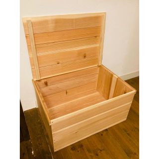 55%以上節約 ボックス 木製 木箱 // 6箱 りんご箱 蓋付 新品 収納