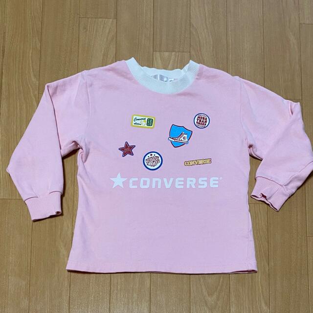 CONVERSE(コンバース)の【CONVERSE】長袖カットソー  薄手トレーナー 100size キッズ/ベビー/マタニティのキッズ服女の子用(90cm~)(Tシャツ/カットソー)の商品写真