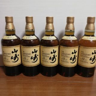 サントリー(サントリー)のサントリー　山崎　12年　700ml　５本セット　新品未開栓品(ウイスキー)