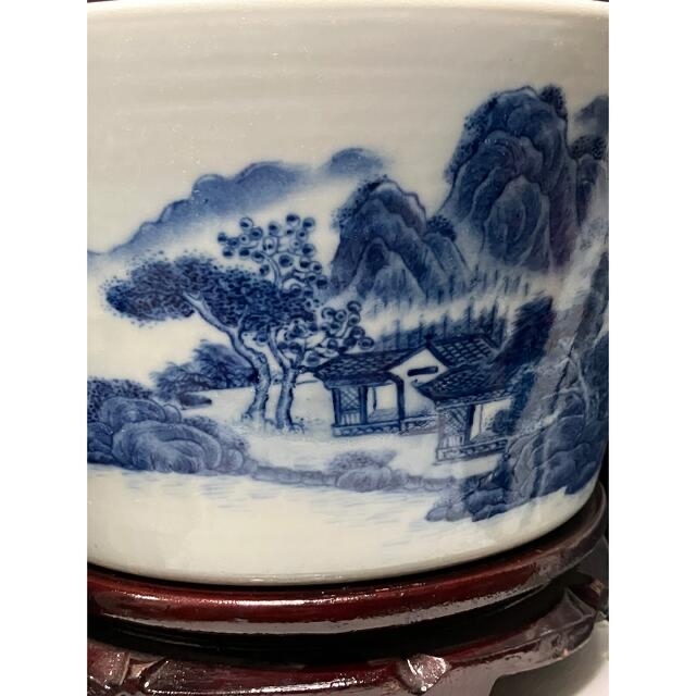 中国美術 大清光緒年製 青花染付鉢 メダカ鉢 園芸 theorendatutor.com