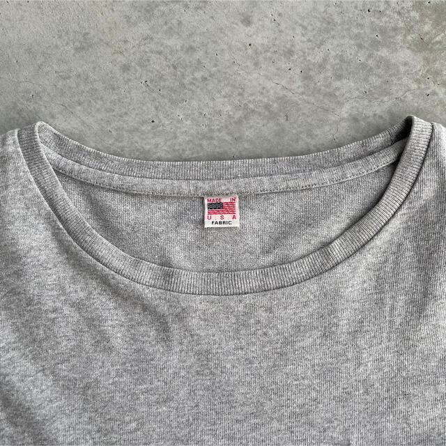 (NEVER) Acquiesce Tシャツ 胸ポケット 無地 グレー XL メンズのトップス(Tシャツ/カットソー(半袖/袖なし))の商品写真