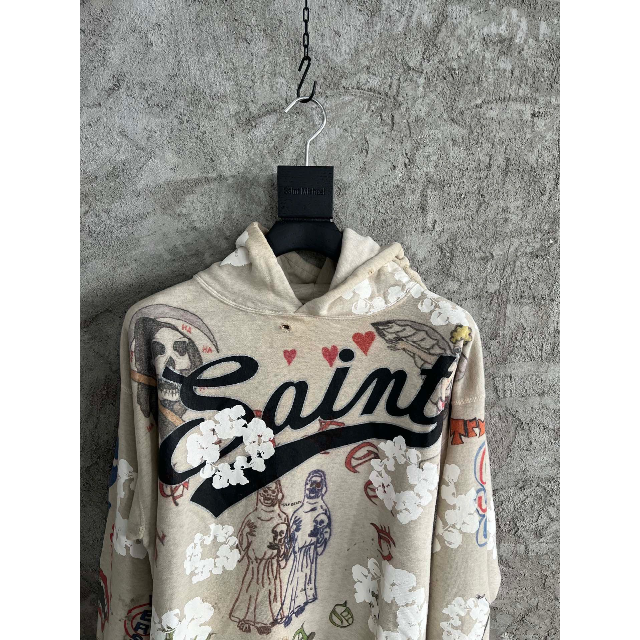 saint michael denim tears コラボフーディー パーカー | www.jarussi
