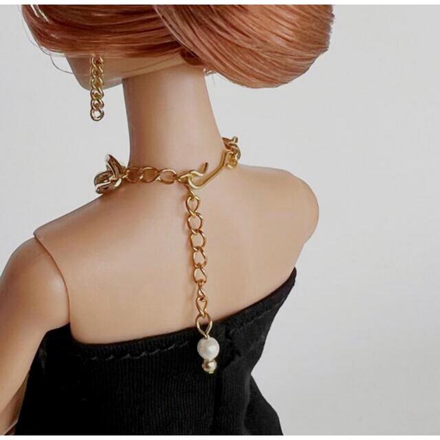 Chunky Chain Necklace アクセサリーセット gold  ハンドメイドのぬいぐるみ/人形(その他)の商品写真