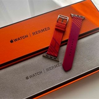 アップル(Apple)のApple Watch Hermes ジャンピング オレンジ ローズ メキシコ(その他)