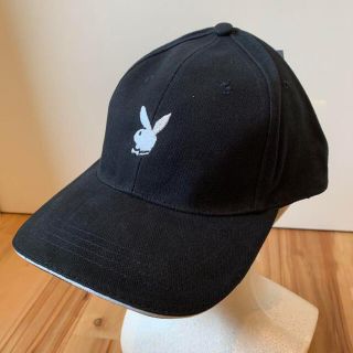 プレイボーイ(PLAYBOY)のPLAYBOY  プレイボーイ  キャップ 帽子 ブラック 刺繍柄(キャップ)