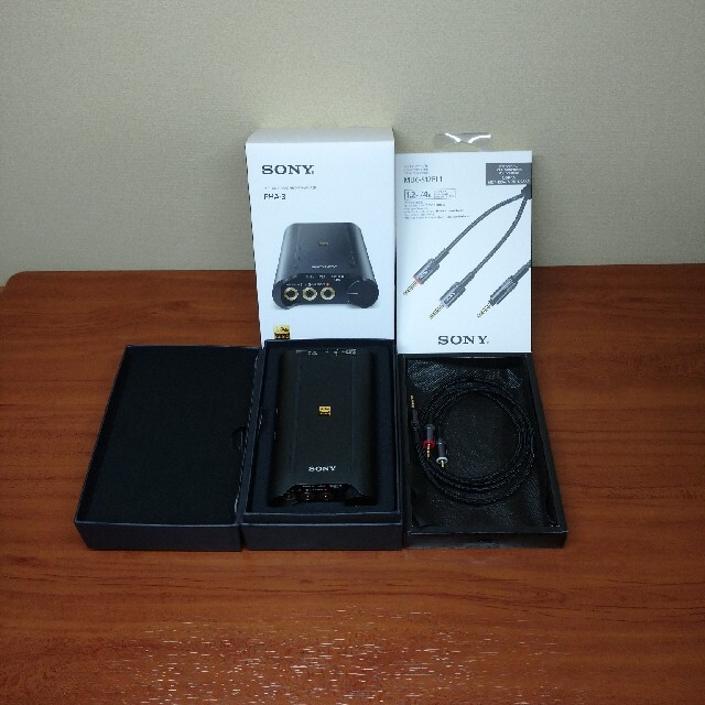 SONY - 超美品 SONY PHA-3 ポータブルヘッドホンアンプ ケーブル付きの